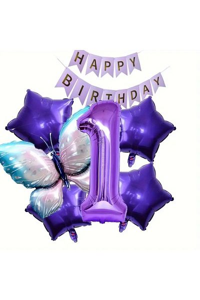 CANSIN 1 Year Old Butterfly Foil