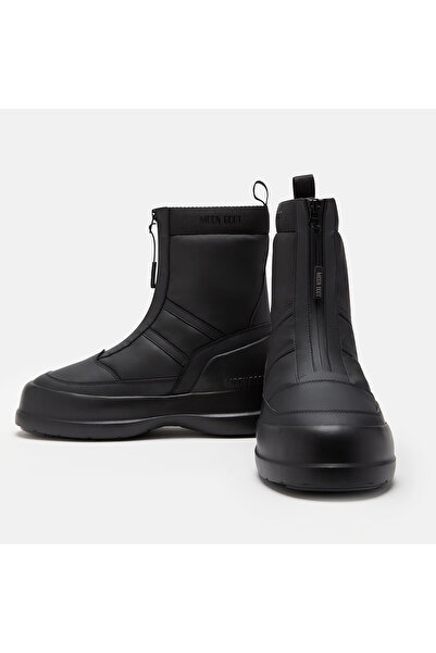 MOON BOOT Erkek Bot (Kar) 80D2480010-N001 Moon Boot Luna Zip Boot Black