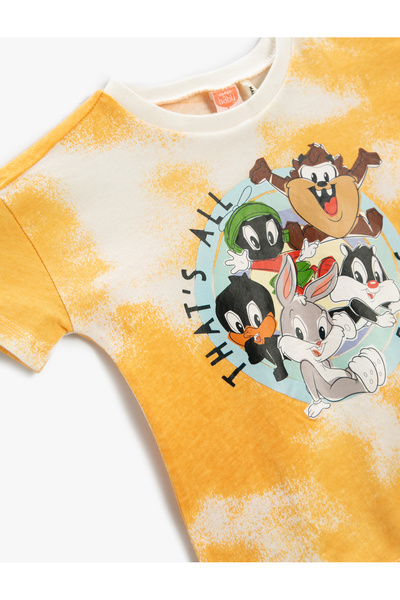 Koton T-shirt z nadrukiem Looney Tunes, licencjonowana bawełna z krótkim rękawem
