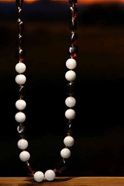 KehribarCo Kehribar-Ay Taşı Bebek Ve Çocuk Kolye