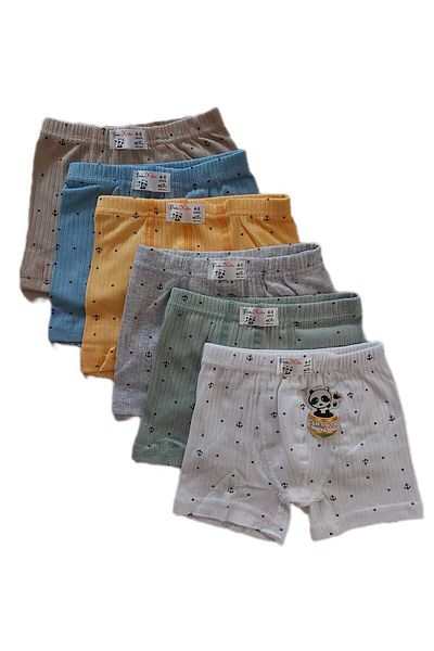 Derby Boy's Derby Rib Boxer - 3 Adept Cotton Mixed Colors