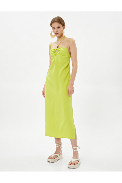 Koton X Şahika Ercümen - Keten Karışımlı Uzun Elbise