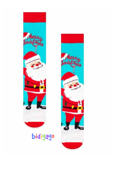 Bidigago عيد ميلاد سعيد سانتا كلوز جوارب عيد الميلاد منقوشة