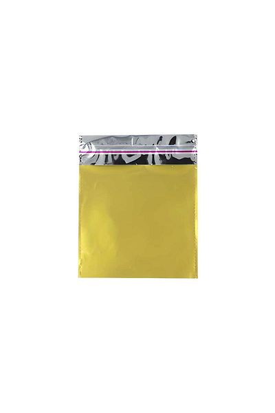 Showparty Luxury Adhesive Gift Package - Luxury Metallized Bag Gold 11x12 Cm 50 Pieces