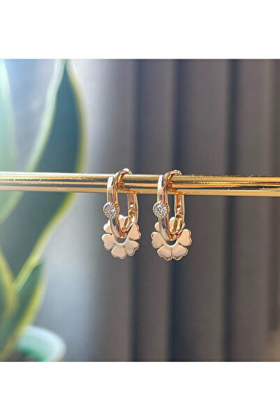 Afrika Butik Rose-Gold Göçmen Küpesi Antialerjik Kararmaz