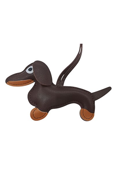 DERİ SEVİMLİ SOSİS KÖPEK ÇANTA CHARMI