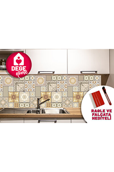 DEGE HOME Kitchen Countertop Foil, Tile Covering Foil No:3013