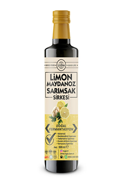 Luga Limon Maydanoz Sarımsak Sirkesi 500 ml - Doğal Fermantasyon, Katkısız