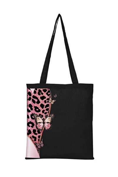 Boom town Μαύρη υφασμάτινη τσάντα Kelebek Raw