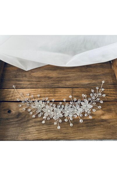 ASİMEL TASARIM Bridal Tiara Hair Accessory Wedding Henna Wedding Promise Engagement Graduation