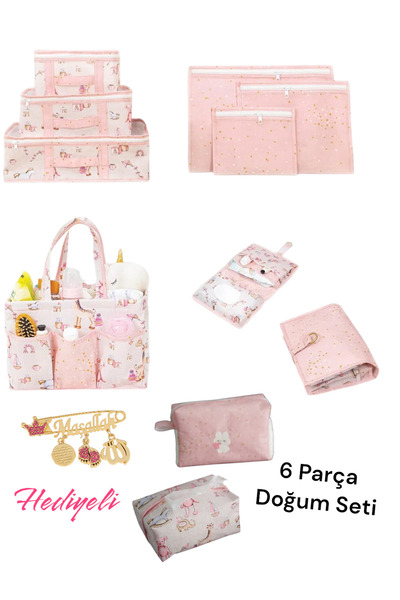 Smyak طقم منظم متعدد الاستخدامات لحقيبة ولادة الطفل مكون من 11 قطعة مع هدية د...