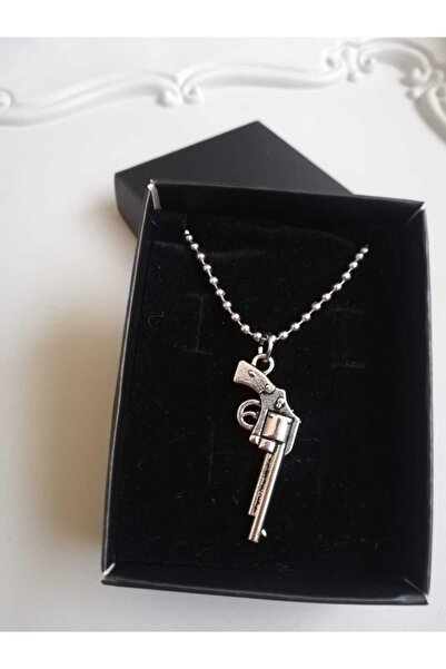 Judas Takı Men's Pistol Figure Necklace