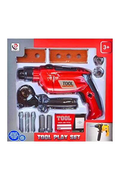 Genel Markalar Oyuncak Matkap Seti Pilli Matkap ve 13 Parça Aksesuar PSF-018B-1