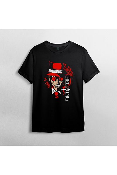 Pixxa Μπλουζάκι Hellsing Crew Neck 100% βαμβακερό - Μοντέλο 1