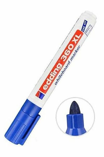 Edding Set of 10 Blue Round Board Pencils - 360XL Combo