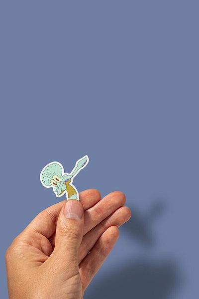 sticker Tentakel Squidward - تصميم خفيف الوزن وأنيق
