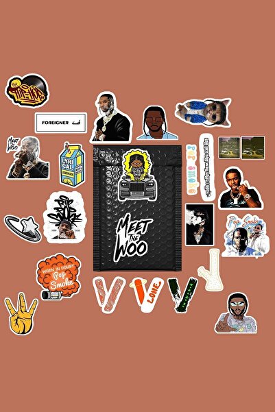 sticker Pachet de autocolante Pop Smoke - Caiet Bullet Journal, autocolant pe...