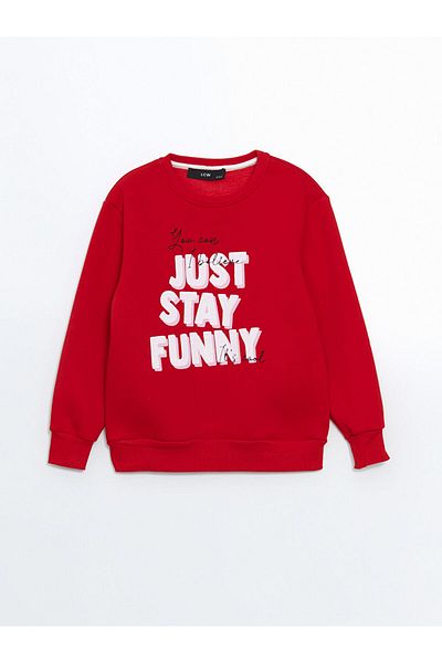 LC Waikiki Lcw Kids Crew Neck Printed Girls' Sweatshirt