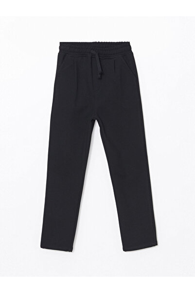 LC Waikiki Lcw Kids Black Boys' Trousers with Elastic Waist