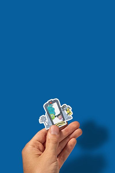 sticker حزمة Monsters, Inc. / ملصق دفتر ملاحظات للجدول الزمني للكمبيوتر المحمول