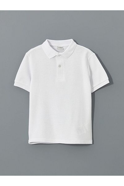 LC Waikiki Μπλουζάκι για αγόρι με υφή Polo Neck New Season - S5CE05Z4