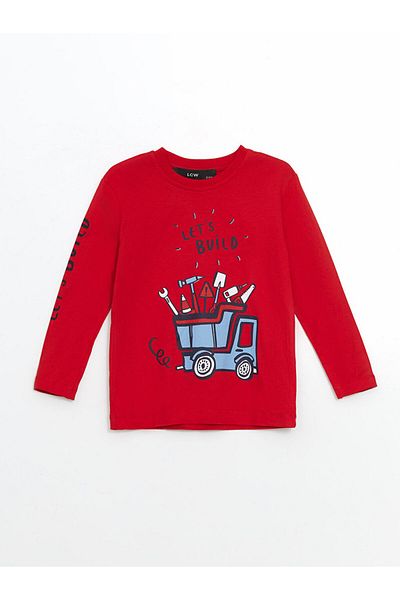 LC Waikiki Crew Neck Printed Boy's T-Shirt