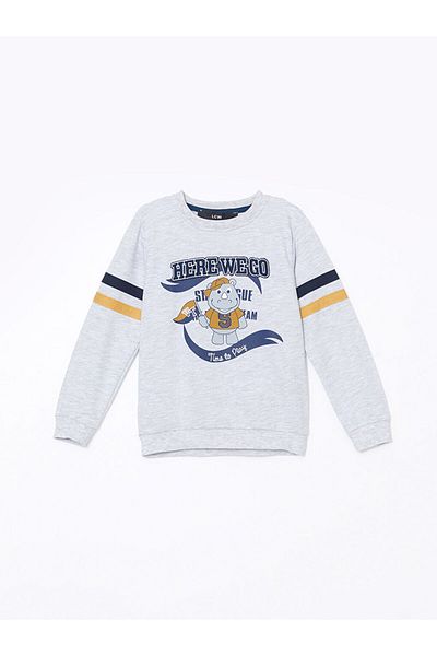LC Waikiki Crew Neck Printed Boys' Sweatshirt
