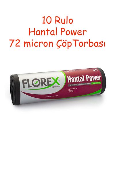 RNL04 10 Rolls Florex Classic Series Hantal Power Trash Bags - 548
