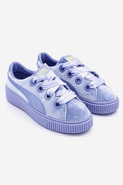 Puma Women Platform Velvet Sports Shoes, Lavender