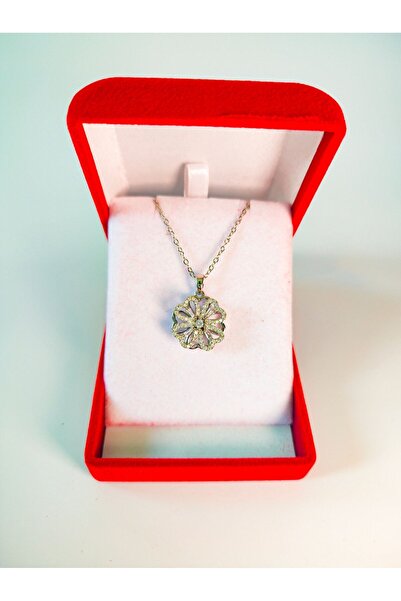 SeyCey.co فاخر في صندوق مخملي |   الدورية البرسيم قلادة |   لون فضي |   فولاذ 316 لتر - غير قابل للتشويه |   هدية المرأة