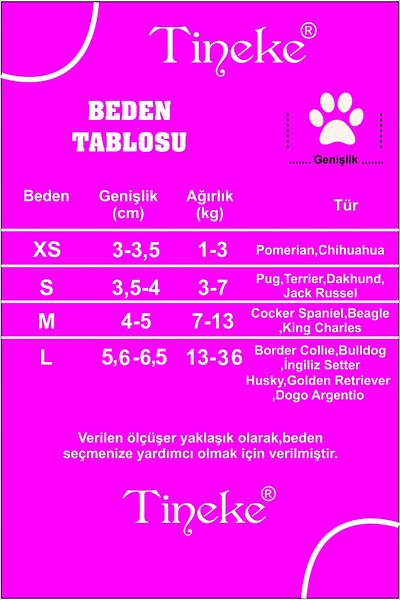 TİNEKE Red Velcro Dog Shoes