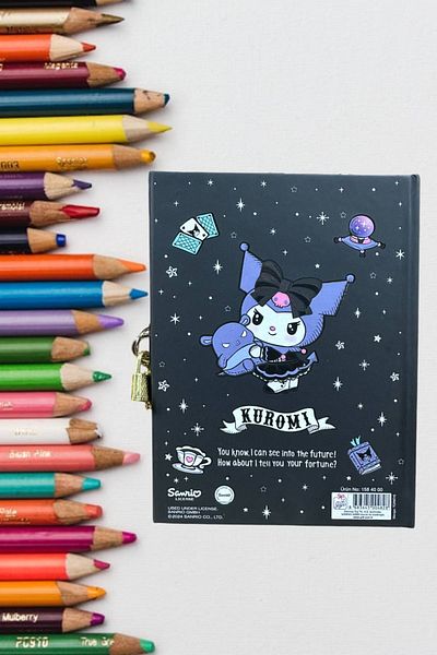 TOYFEST دفتر قفل كورومي 80 ورقة باللون الأسود - 14 × 20