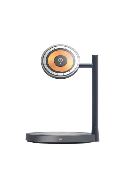 Momax Dual Magnetic Wireless Charging Stand support wireless 15W Max aluminium stand - Grey