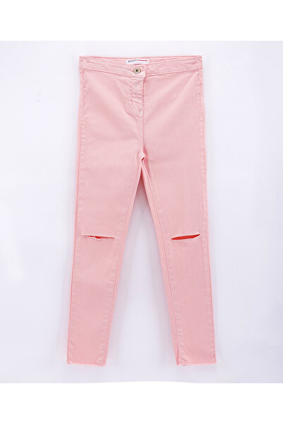 Minoti بنطلون جينز قصير من Minoti Girls بلون وردي باهت - وردي باهت