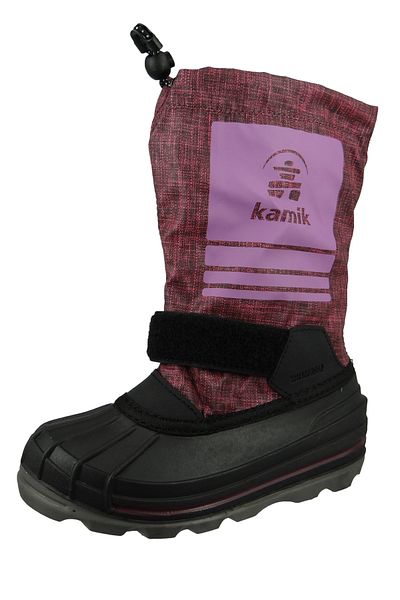 Kamik Kinder Stiefel Winterschuhe Shockwave NF4269 Lila Grape mit LIAM LaufsohleKomfortfußbett mit Filzfuß