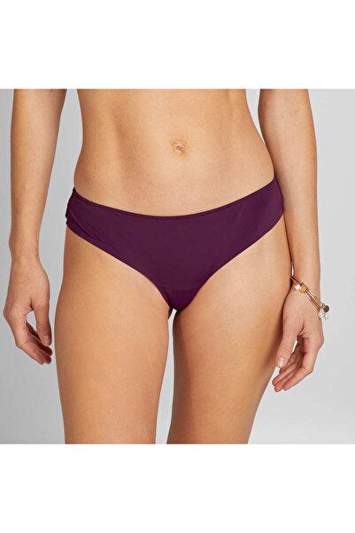 KIABI Microfibre and lace tanga briefs PURPLE