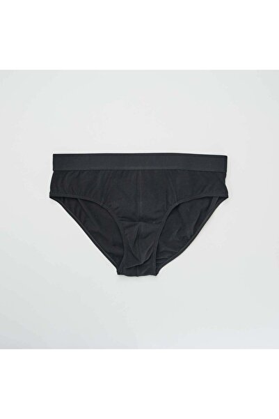 KIABI Pack of 3 plain briefs LOT BLACK