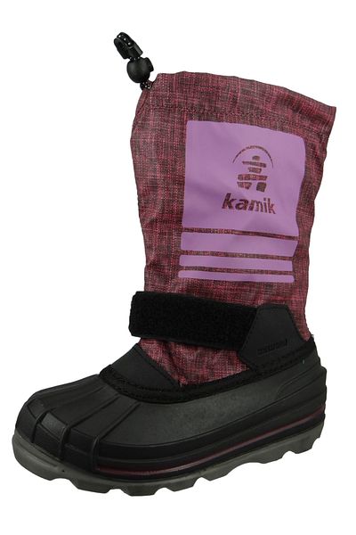 Kamik Kinder Stiefel Winterschuhe Shockwave NF4269 Lila Grape mit LIAM LaufsohleKomfortfußbett mit Filzfuß
