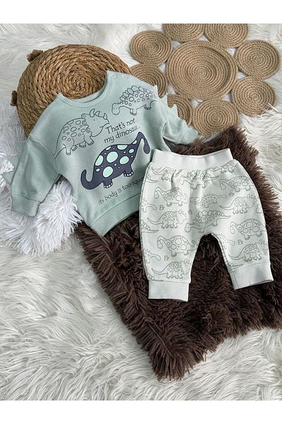 MODA Dinosaur Patterned Boy's Bottom Set