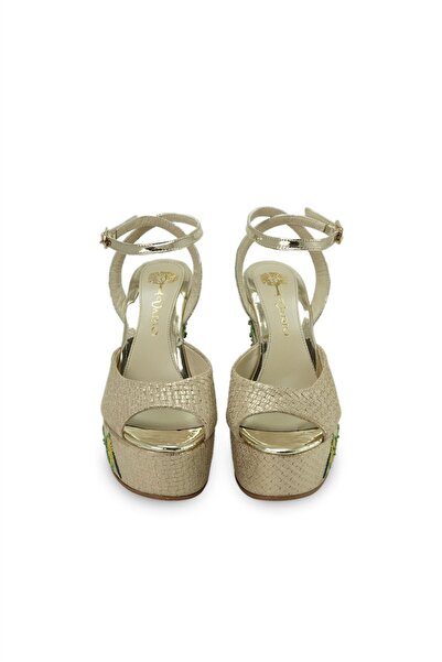 Vario Kadın Pudra Dolgu Topuklu Ayakkabı