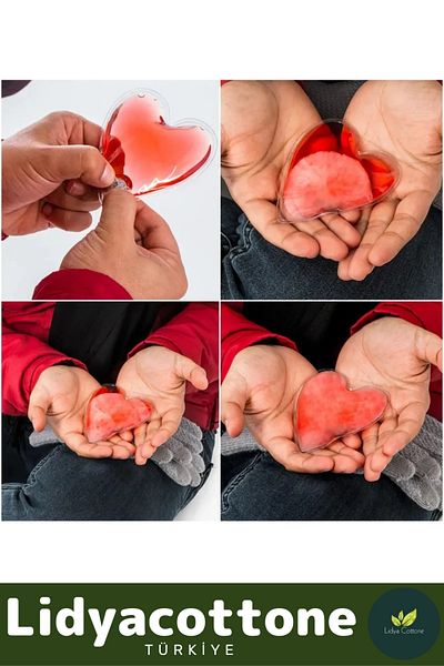 Lidyacottone Heart Pocket Stove - Premium Set of 3: Hand Warmer, Winter Ski, Cold Magic Gel Bag