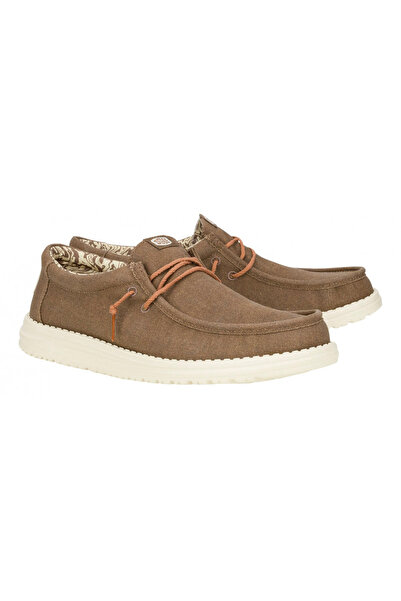 HEY DUDE Ανδρικά παπούτσια Oxford (Classic) HD.41873-267 Hey Dude Wally Waxed Canvas Walnut