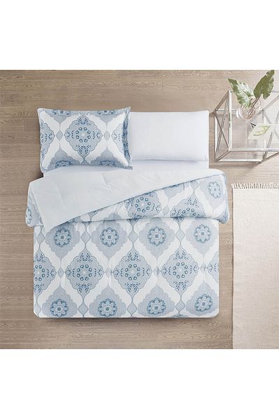 In House Siro | Microfiber Comforter Set 4 Pieces, Queen, 240x190 cm, Multicolor