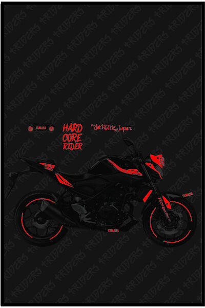TRİDERS MT25 Full Set Sticker Kaplama  REFLEKTÖRLÜ KIRMIZI