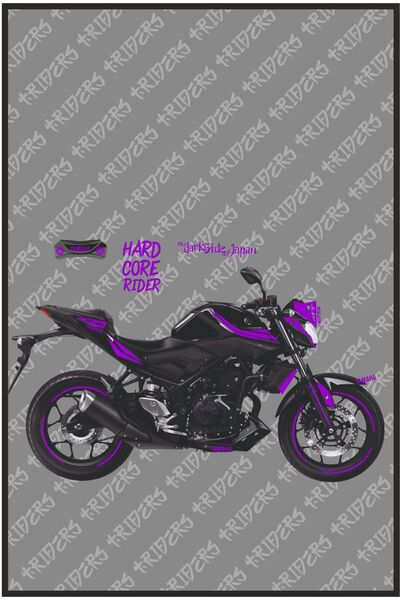 TRİDERS MT25 Full Set Sticker Kaplama  MOR