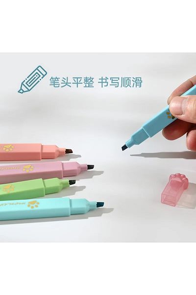 Happy Toys Set of 6 Colorful Phosphor Pencils with Pawls