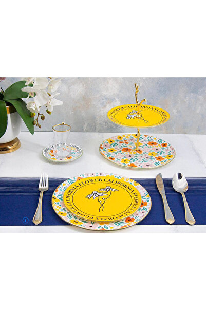 Mondecor MUBA CONSEPT TULİBA ÇAY PASTA SERVİS SETİ 31 PARÇA