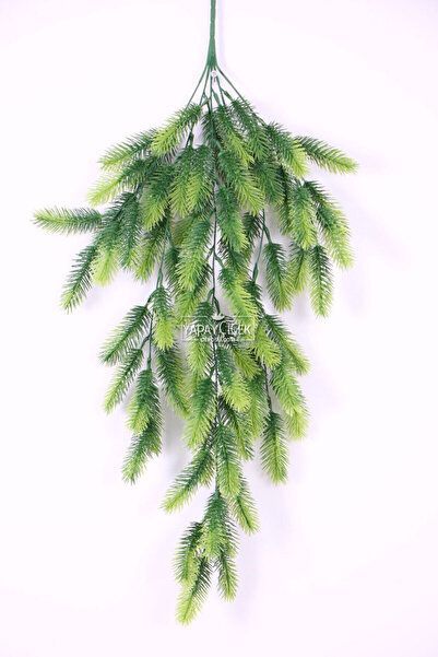 Yapay Çiçek Deposu Yapay Çiçek Sarkan Çam Dalı 80 cm Yesil Yeni Yıl Dekoru