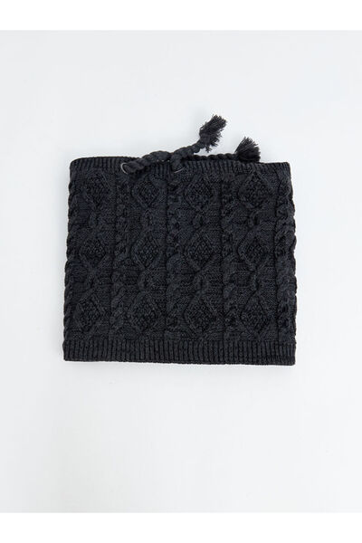 LC Waikiki Gray Short Tassel Men's Neck Collar