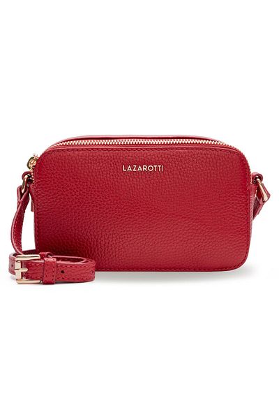 Lazarotti Kožená kabelka cez rameno Bologna 18 cm